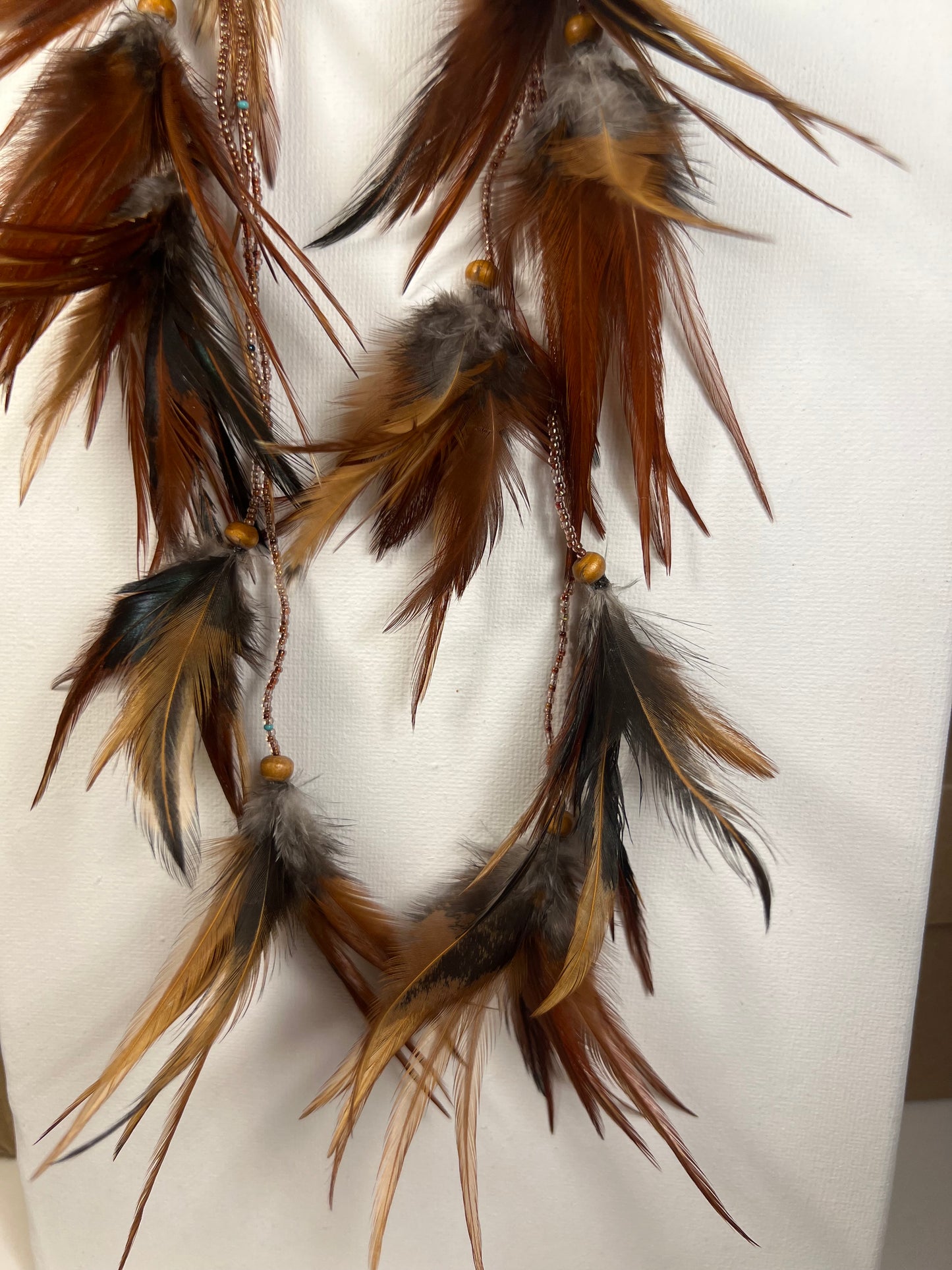 Earrings Yawanawá feathers