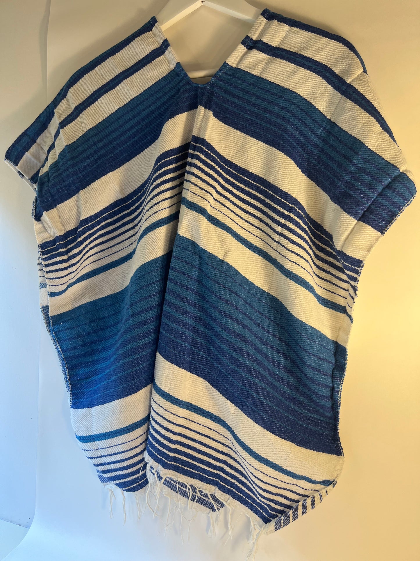 Blue summer poncho