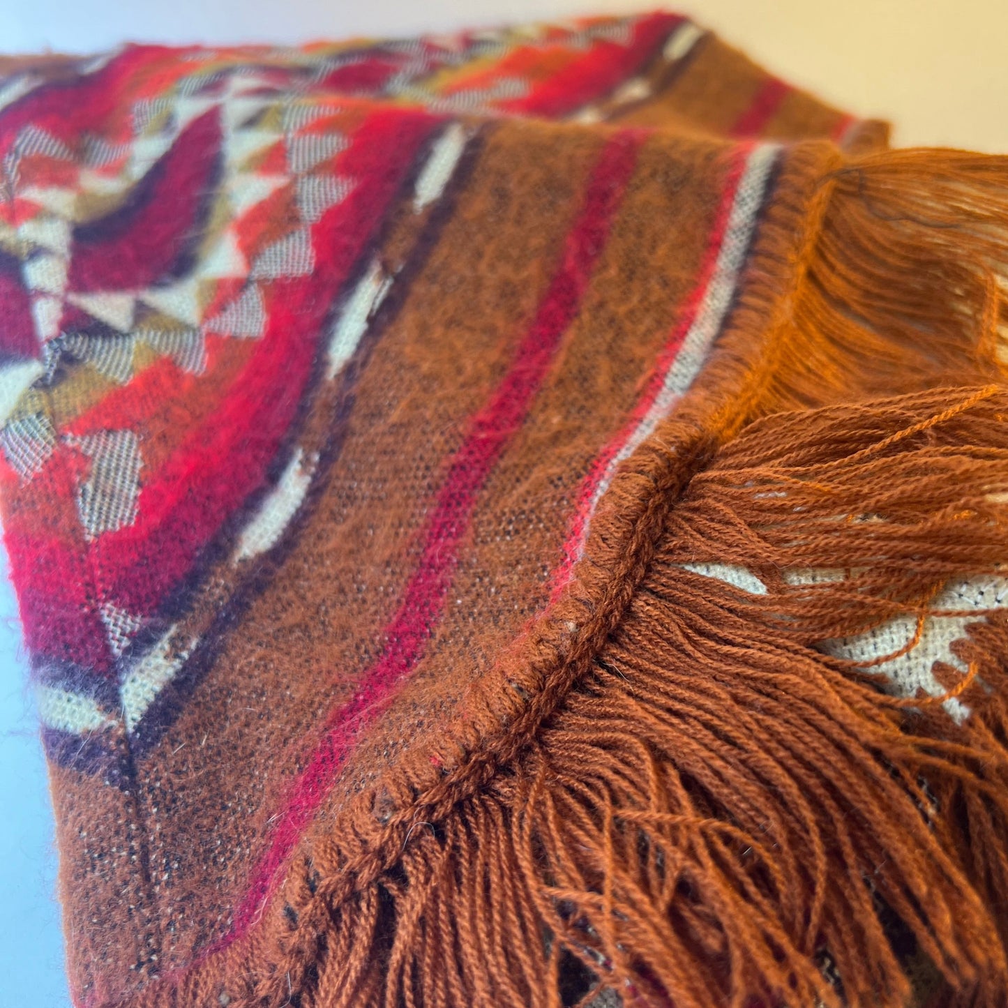 Winter Poncho - brown