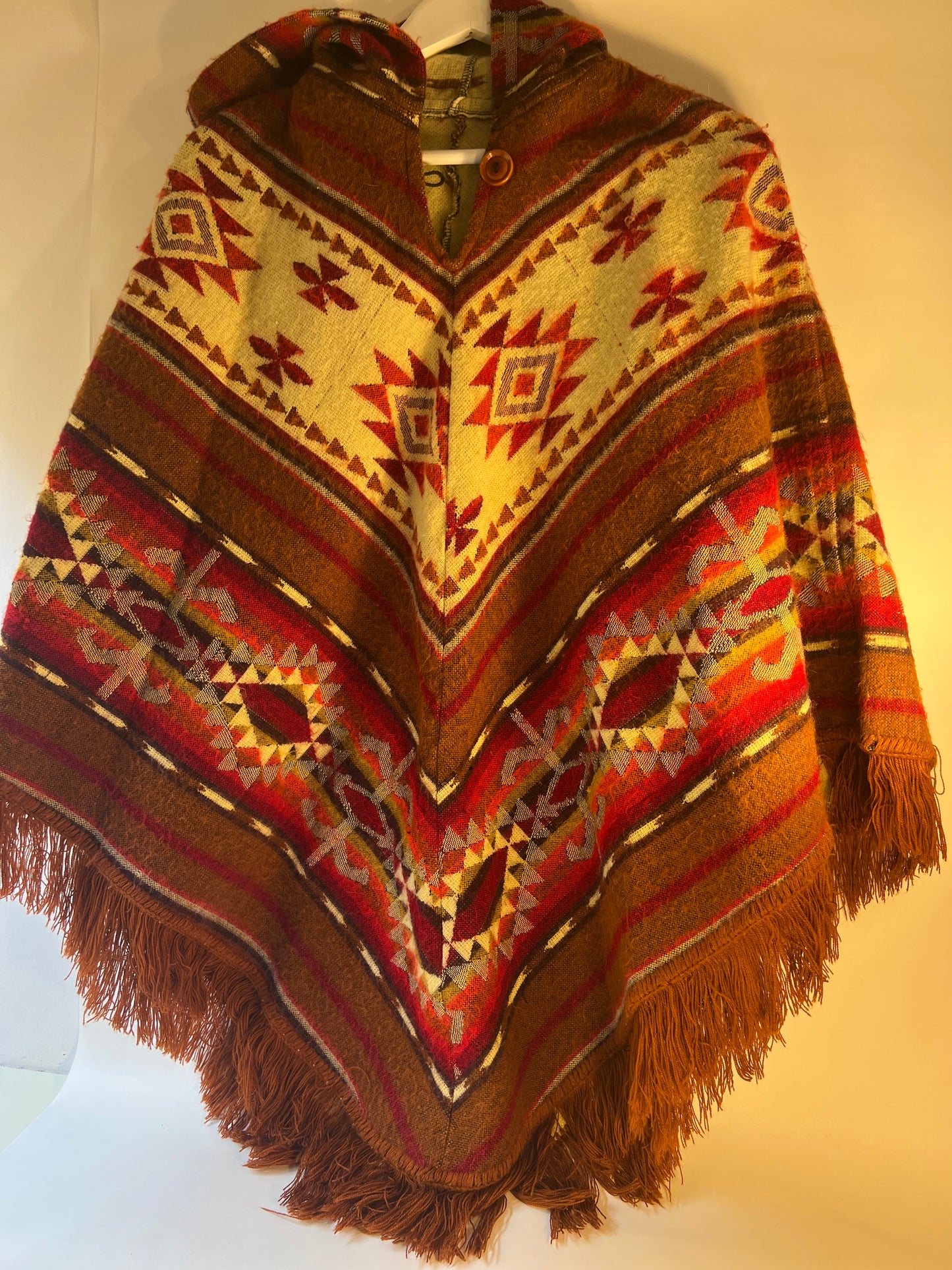 Winter Poncho - brown