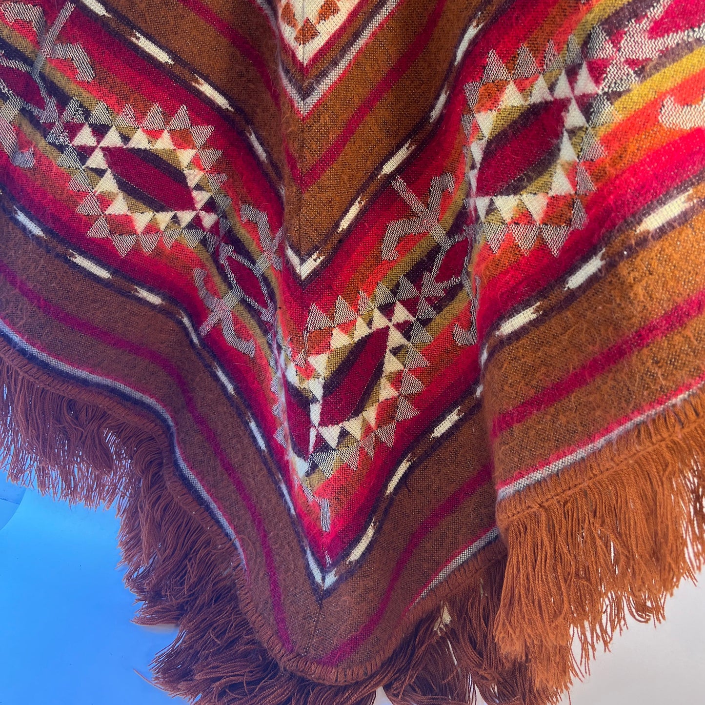 Winter Poncho - brown